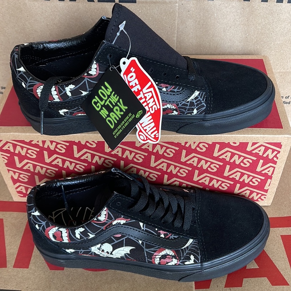 Vans Old Glow Frights Black/Black Men’s - Picture 3 of 16